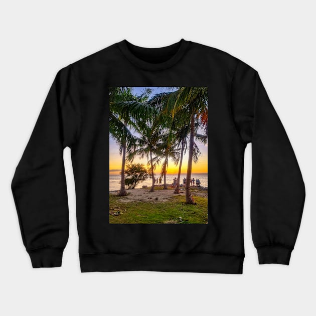 Sunset, Panglao Island, Bohol, Philippines Crewneck Sweatshirt by Upbeat Traveler